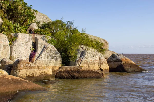 Ilha Das Pedras Brancas Island Guaba Lake Rio Grande Sul — ストック写真