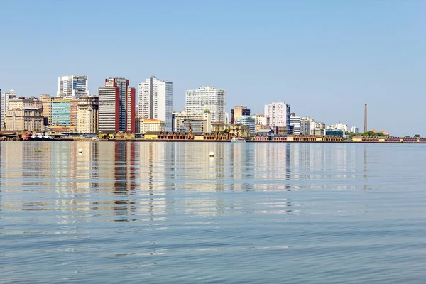 Épületek Porto Alegre Városban Guaiba Folyóban Rio Grande Sul Brazília — Stock Fotó