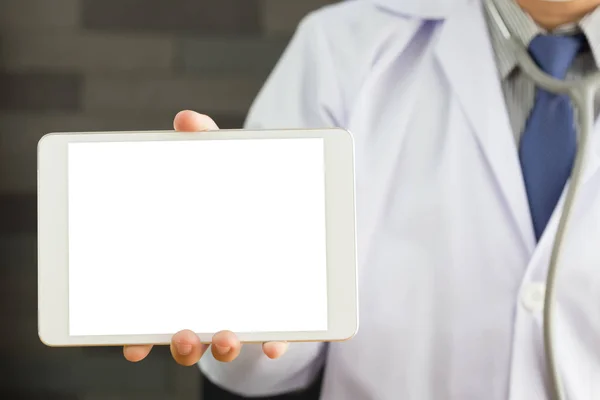 Doctor holding the tablet pc