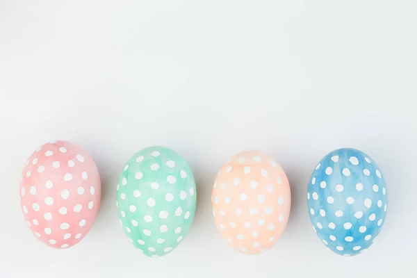 Huevos Pascua Sobre Fondo Blanco — Foto de Stock