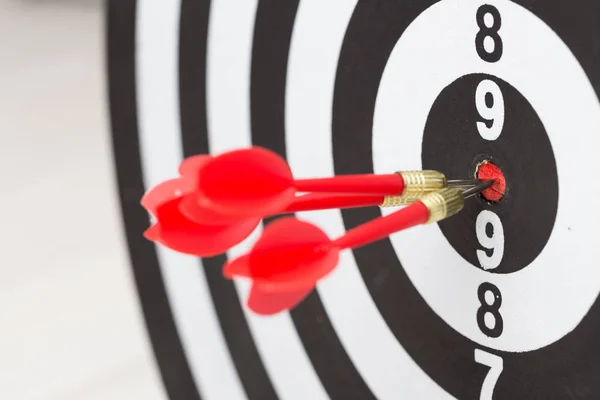 Arrows Hitting Center Target Board Concept Partnership — Stock Photo, Image