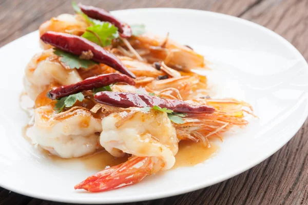 Deep Fried Shrimp Tamarind Sauce — Stock Photo, Image