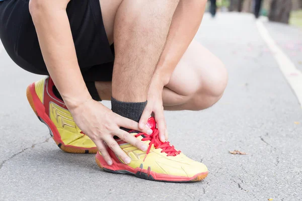 Achilles Tendinitis Sport Injury Concept — Stock Photo, Image