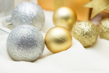 Xmas top beyaz kumaş üzerine