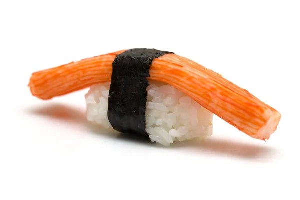 Crab Sushi Isolated White Background — Stock Photo, Image