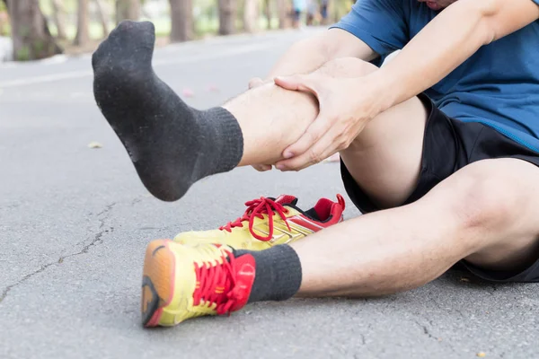 Lesão Osso Canela Devido Corrida Síndrome Splint — Fotografia de Stock