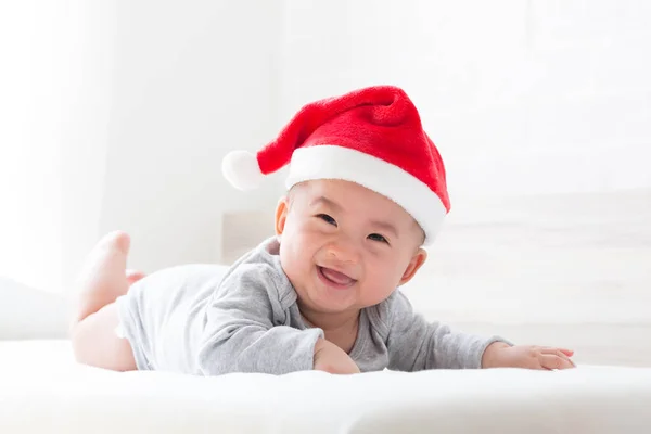 Baby Smile Santa Hat — Zdjęcie stockowe