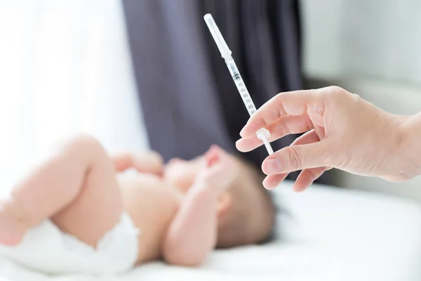Vaksin Dan Imunisasi Untuk Bayi Anak Anak Dan Konsep Bayi — Stok Foto
