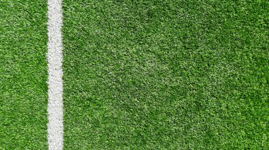 Spor ve oyun kavramını - yakın futbol alanının çizgi ve çim ile