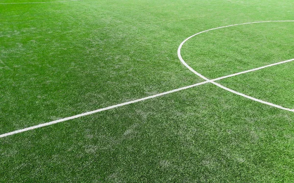 Linea Campo Calcio Verde — Foto Stock