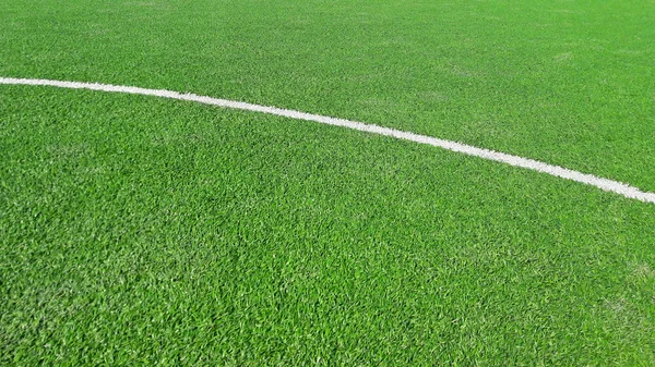 Campo Calcio Con Erba Artificiale — Foto Stock