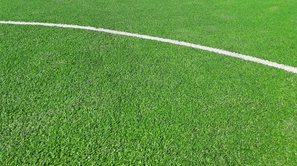 Campo Futebol Com Relva Artificial — Fotografia de Stock