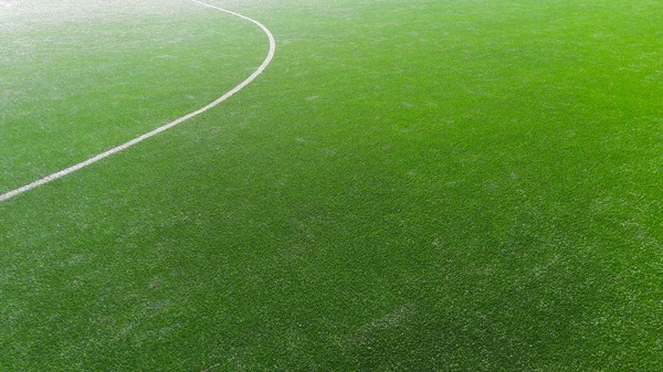 Erba Artificiale Campo Calcio — Foto Stock