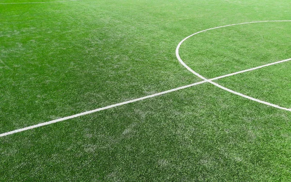 Línea Campo Fútbol Verde — Foto de Stock
