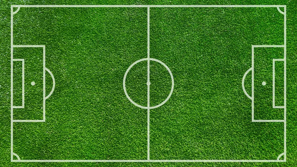 Football Field Soccer Field Background Green Court Create Game — Stock Photo, Image