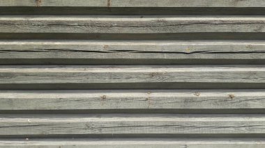 Eski yeşil boyalı ahşap duvar - doku arka plan