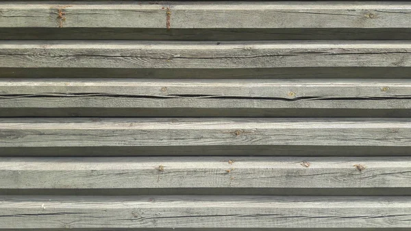 Eski yeşil boyalı ahşap duvar - doku arka plan