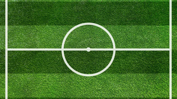 Campo Futebol Futebol Grama Texturizada Realista — Fotografia de Stock