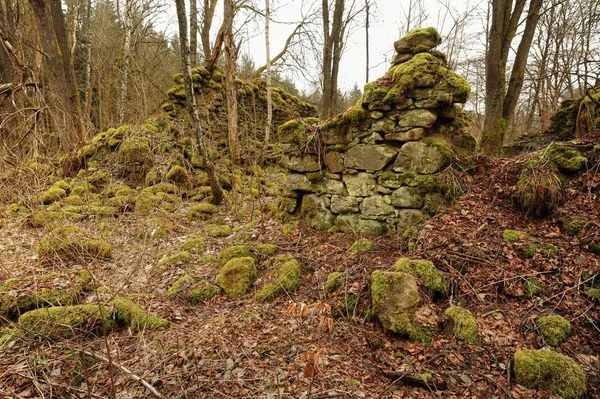 Murs en pierre très anciens — Photo