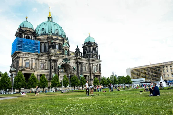 柏林大教堂 德国博物馆岛 股票编辑摄影 — 图库照片