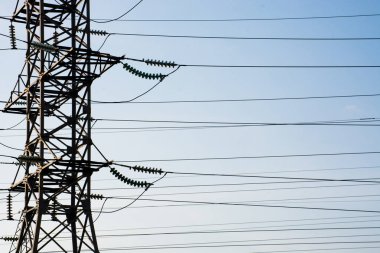 güç hattı gökyüzü arka planı