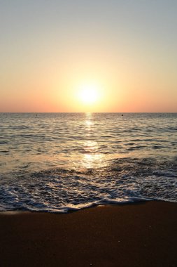 Deniz, Türkiye üzerinde güzel gün batımı