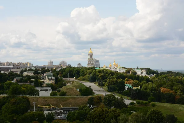 Paysage Urbain Avec Monastère Orthodoxe Pechersk Lavra Kiev Ukraine — Photo