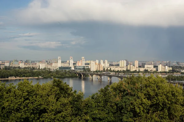 Kiev Ukrayna Panoramik Görünümü — Stok fotoğraf