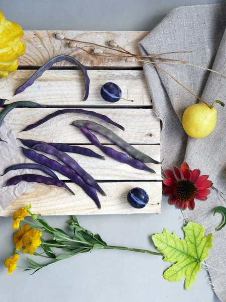 olorful sebze, meyve, çiçek ve yaprak yüzeyi farklı dokular, mevsimlik dekoratif kompozisyon, sonbahar, yaz natürmort, üstten görünüm