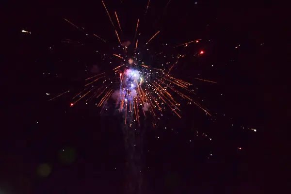 Celebration Fireworks Night Firecracker Celebrate New Year — Stock Photo, Image