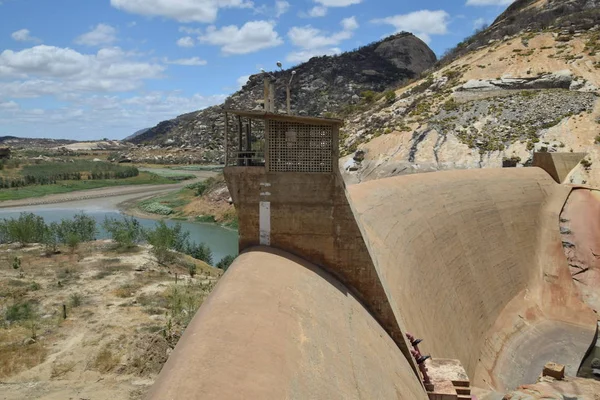 Santa Cruz Rio Grande Norte Brazil September 2017 View Dam — Stock Photo, Image