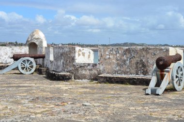 Natal, Rio Grande Do Norte, Brezilya - 21 Eylül 2017 - eski savaş topu 