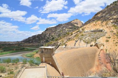 Santa Cruz, Rio Grande yapmak Norte Brezilya - 25 Eylül 2017 - görünüm Barajı 