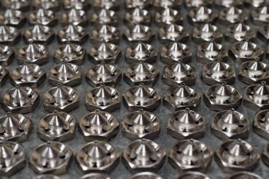 Boya tabancası üretim Cnc makine için ipucu. Boya tabancası parçaların ayrıntılı.