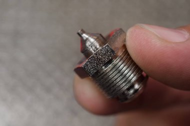 Boya tabancası üretim Cnc makine için ipucu. Boya tabancası parçaların ayrıntılı.