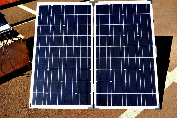 Solarmodul. alternative Energiequelle, Konzept nachhaltiger Energie — Stockfoto