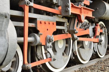 İstasyon engelli eski tren hakkında ayrıntılı parçalar, buharlı lokomotif olarak 