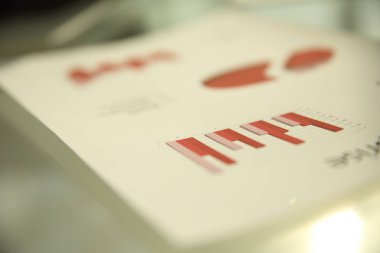 iş geçmişi. mali grafiğin bulanık görüntü