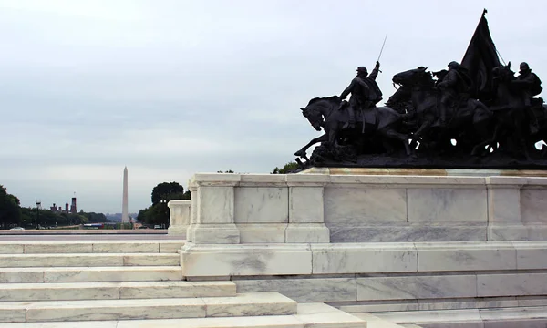 Ulysses Memorial Grant Washington Honor General Guerra Civil Estadounidense 18º — Foto de Stock