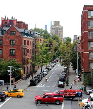 New York, New York, Usa, 2 Ekim 2016. - Manhattan. Broadway mi? Gündüz vakti Manhattan 'da New York caddesi.