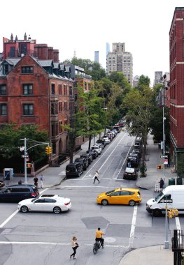 New York, New York, Usa, 2 Ekim 2016. - Manhattan. Broadway mi? Gündüz vakti Manhattan 'da New York caddesi