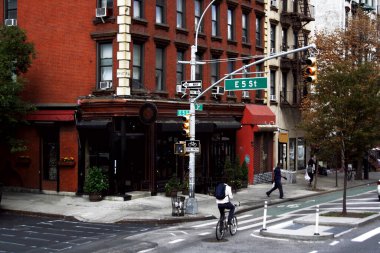 New York, New York, Usa, 2 Ekim 2016. 2 _ Manhattan. Broadway mi? Gündüz vakti Manhattan 'da New York caddesi.
