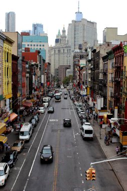 New York, New York, Usa, 2 Ekim 2016. - Manhattan. Broadway mi? Gündüz vakti Manhattan 'da New York caddesi.