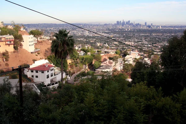 Vista Los Ángeles Desde Montaña Estados Unidos California Octubre 2016 — Foto de Stock