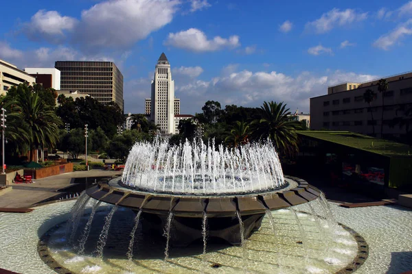 Los Angeles Kalifornia Usa Września 2019 Artur Memorial Fountain Centrum — Zdjęcie stockowe