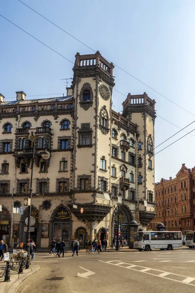 Старинное Здание Театра Центре Санкт Петербурга — стоковое фото