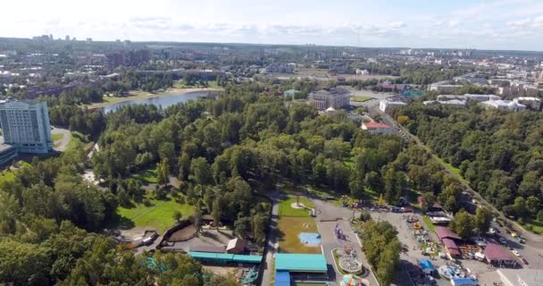 Paisaje Urbano Aéreo Verano — Vídeo de stock