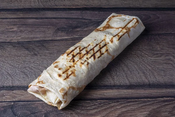 Takeaway Fast Food Pita Bread — Stock Photo, Image