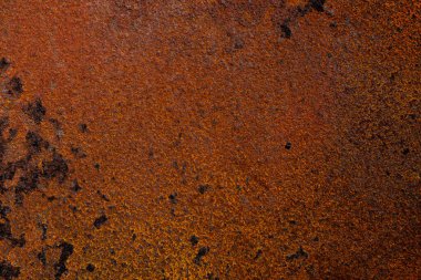 Paslı demir arka plan ve güzel kırmızı pas dokusu var.