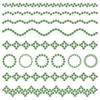 Tasarım öğeleri bitkisel süsleme şeklinde